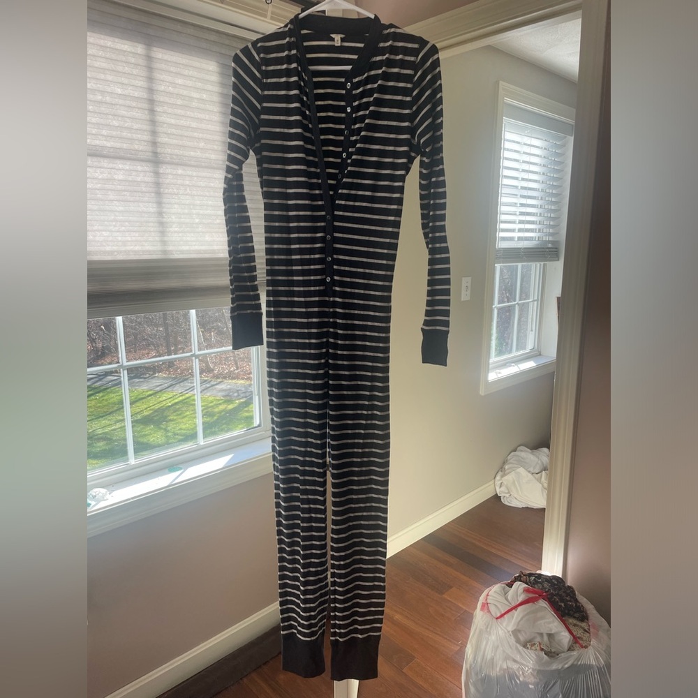 Jcrew button up long John pj